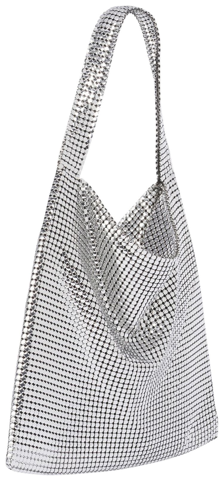 Rabanne Pixel Tote Silver