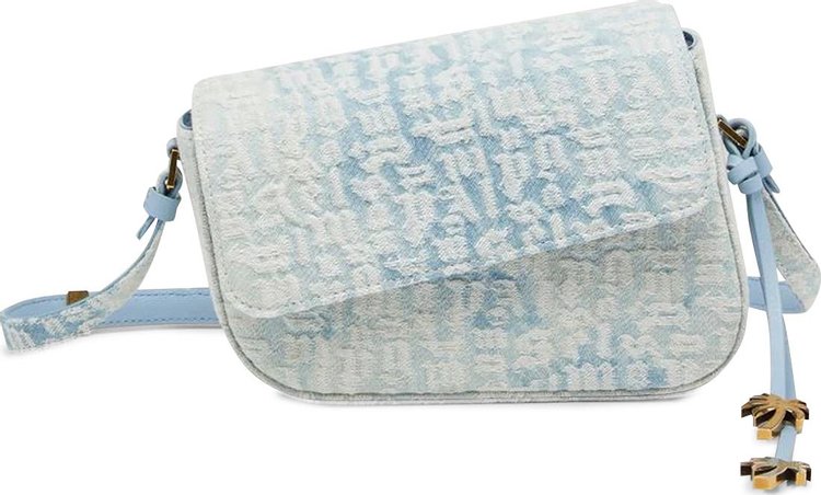 Palm Angels Monogram Shoulder Crash Bag 'Blue'