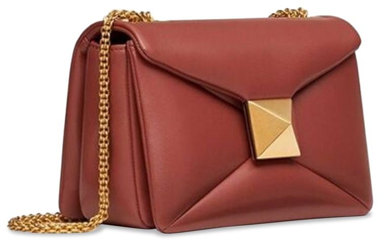 Valentino One Stud Bag Brown