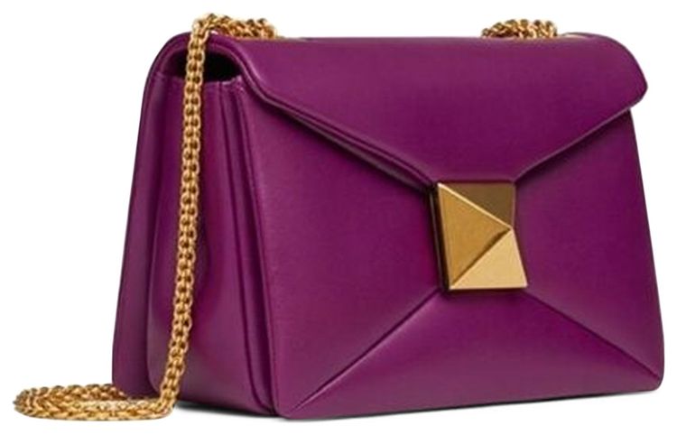 Valentino One Stud Mini Pouch Burgundy