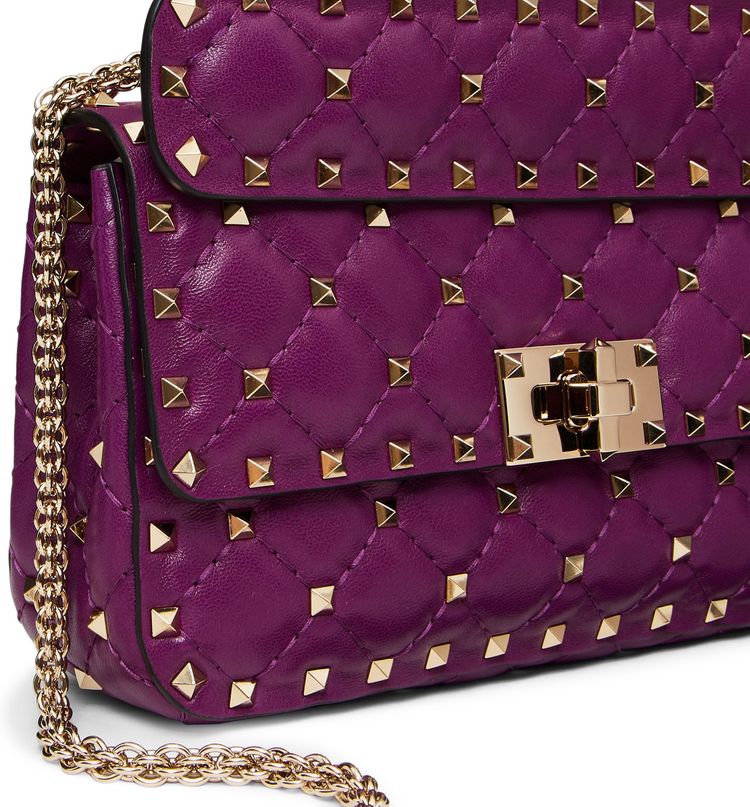 Valentino Rockstud Spike Medium Burgundy