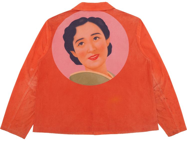 Vintage Yohji Yamamoto Saeko Tsuemura Vegan Leather Jacket Orange