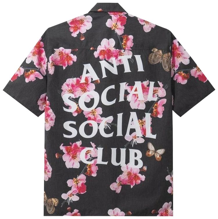 Anti Social Social Club Woody Button Up Black