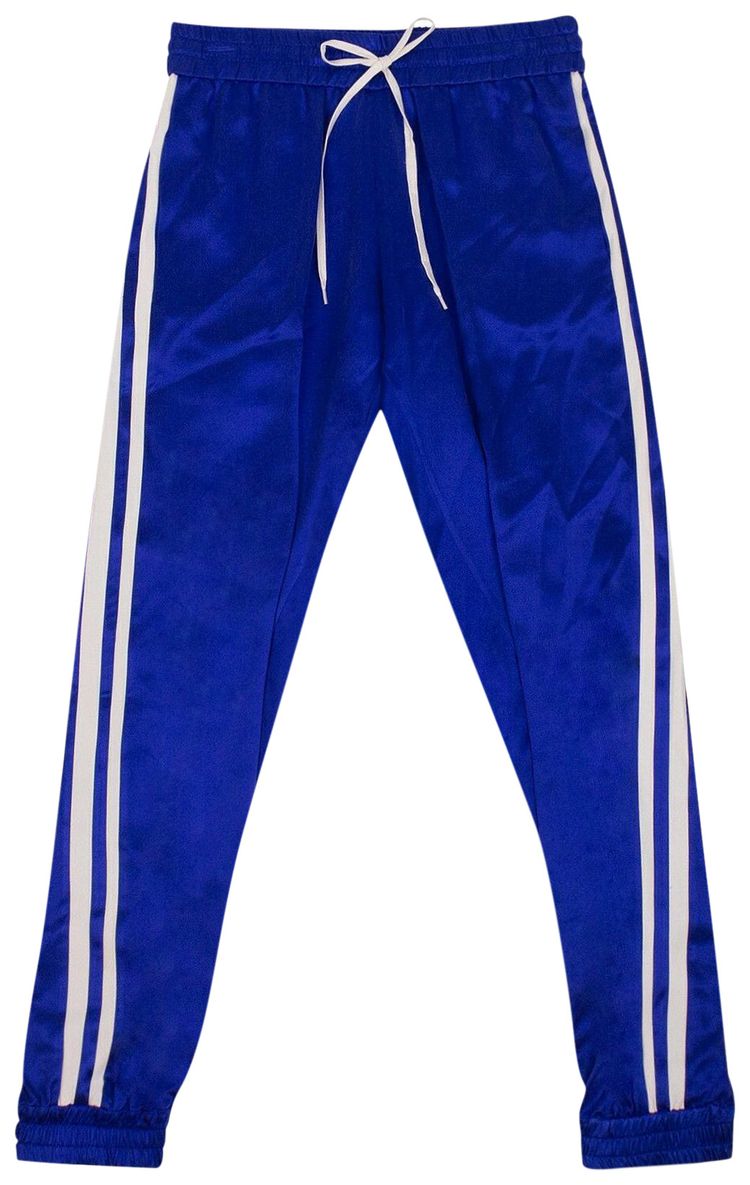 Amiri Silk Track Jogger Pants BlueWhite