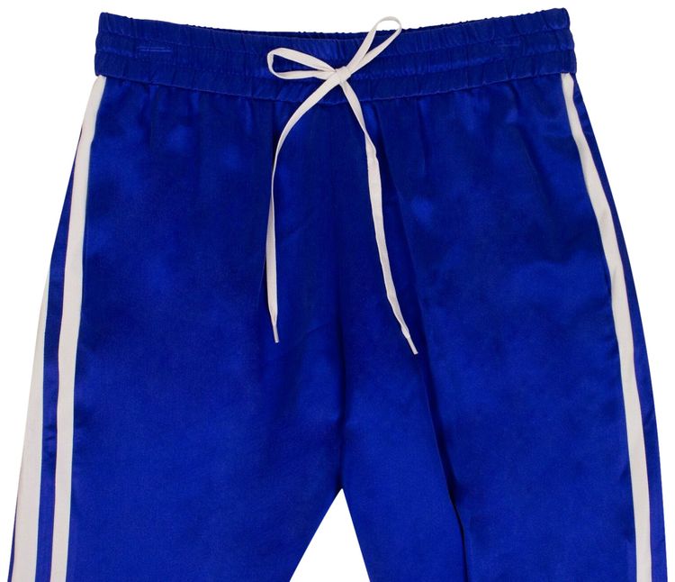 Amiri Silk Track Jogger Pants BlueWhite