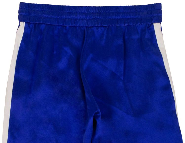 Amiri Silk Track Jogger Pants BlueWhite