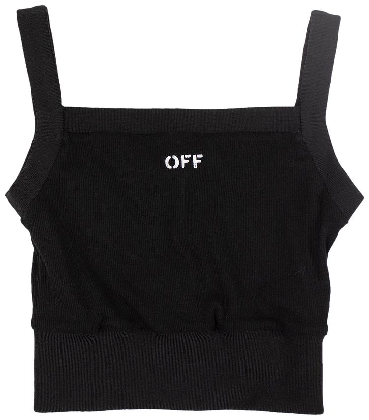 Off White Tank Top Off Black