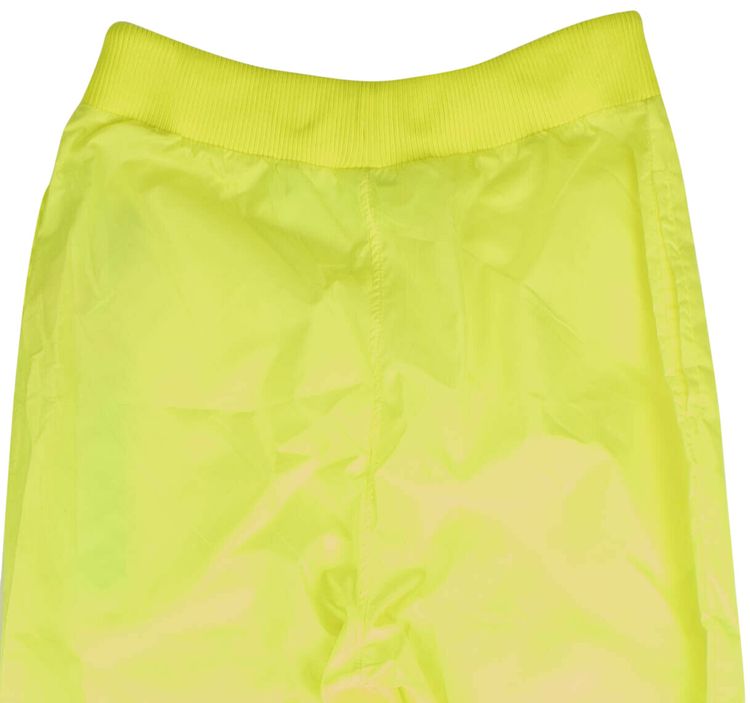 Off White High Waisted Trousers Neon Yellow