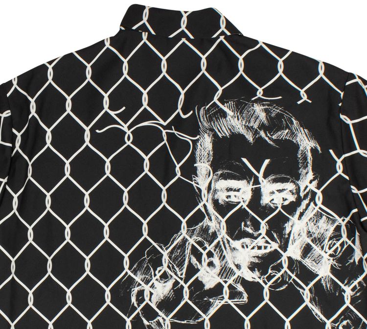 Off White Broken Fence Holiday Shirt Black