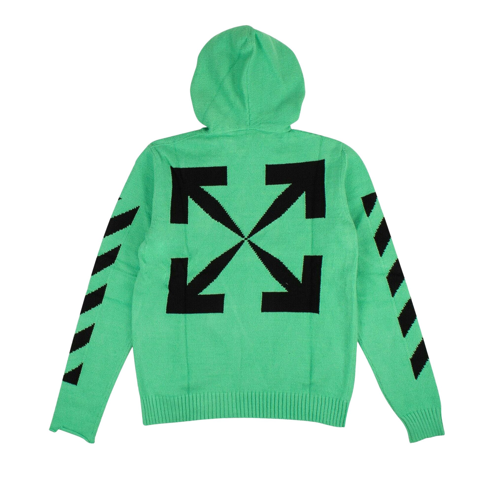Neon green off white hoodie top