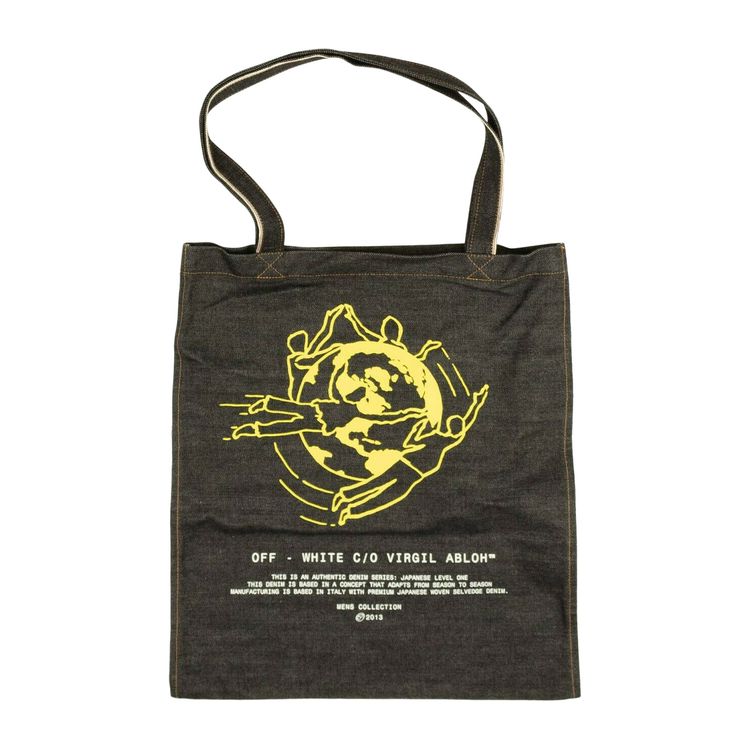 Off White Universal Key Tote Bag Black