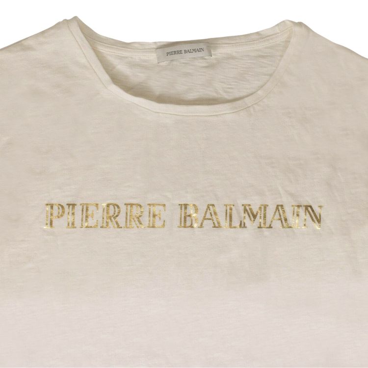 Balmain Logo T Shirt White