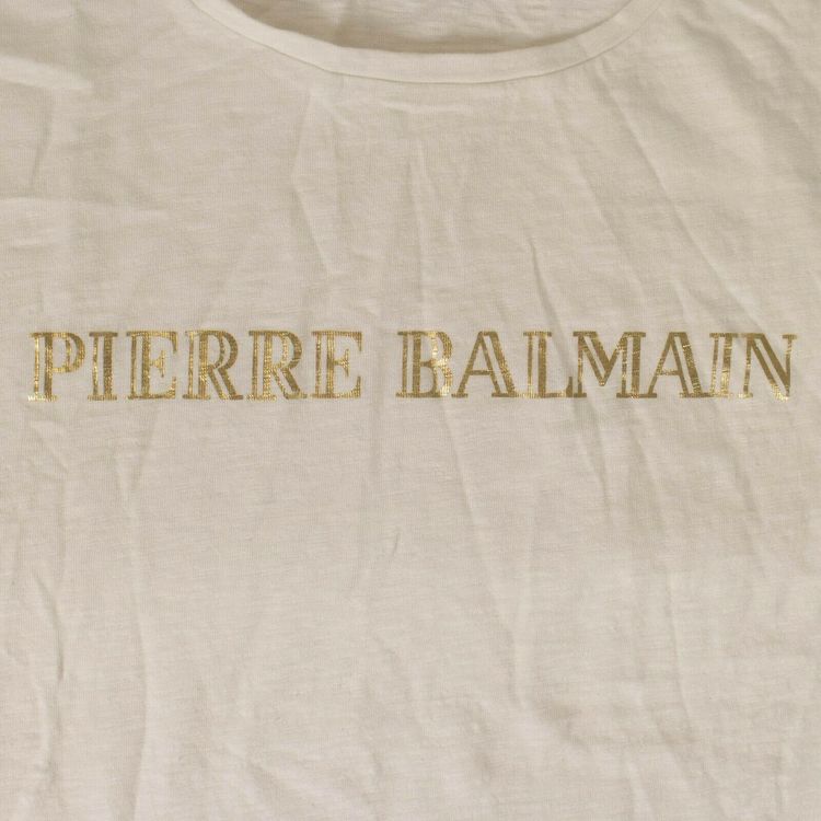 Balmain Logo T Shirt White