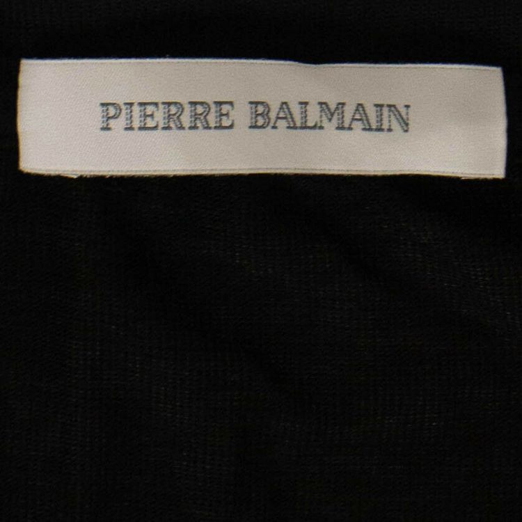 Balmain Anchor T Shirt Black