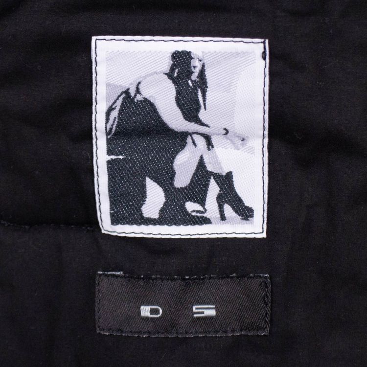 Rick Owens Sliced Worker Shearling Jacket Black