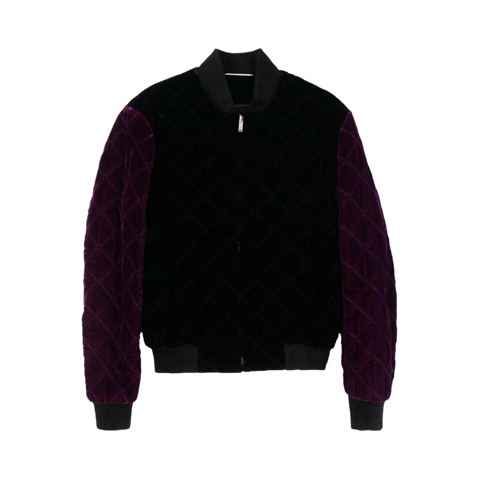 Saint laurent velvet bomber jacket new arrivals