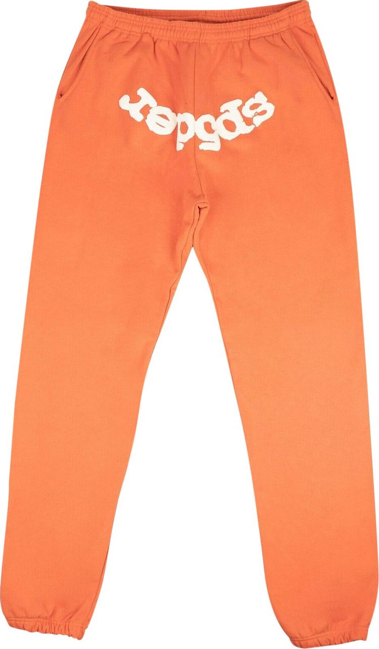 Buy Sp5der Logo Jogger Sweatpants 'Orange/White' - 2406 100000204LJS ...