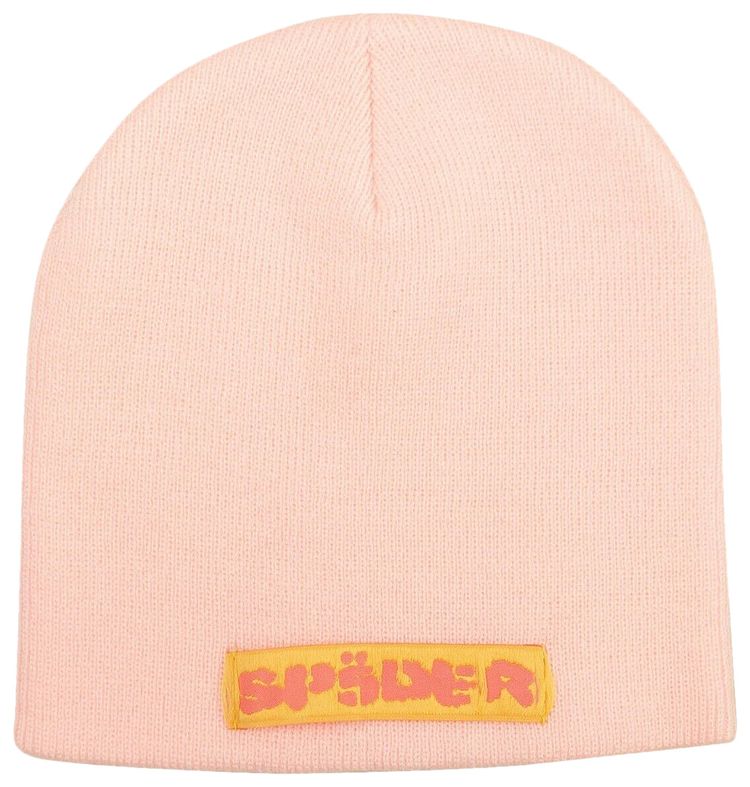Sp5der Logo Beanie Hat Pink