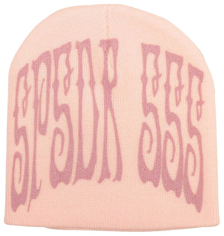 Sp5der Logo Beanie Hat Pink