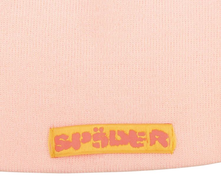 Sp5der Logo Beanie Hat Pink