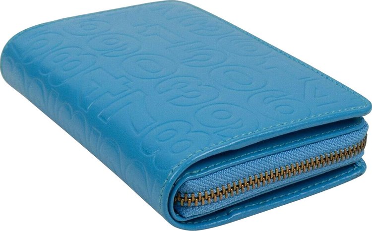 Comme des Garcons Wallet Number Embossed Organizer Wallet Blue