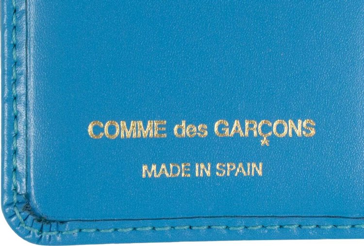 Comme des Garcons Wallet Number Embossed Organizer Wallet Blue