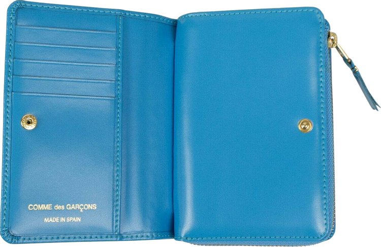 Comme des Garcons Wallet Number Embossed Organizer Wallet Blue