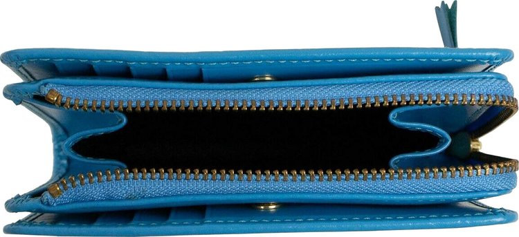 Comme des Garcons Wallet Number Embossed Organizer Wallet Blue