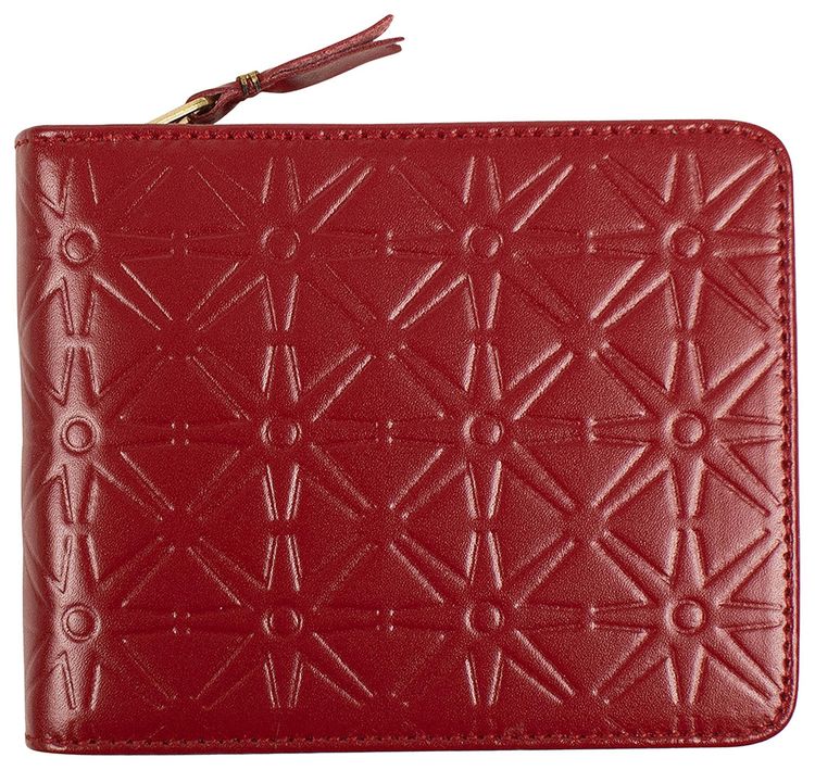 Comme des Garcons Wallet Embossed Wallet Red