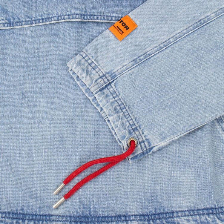 Heron Preston Logo Hooded Jacket Light Blue