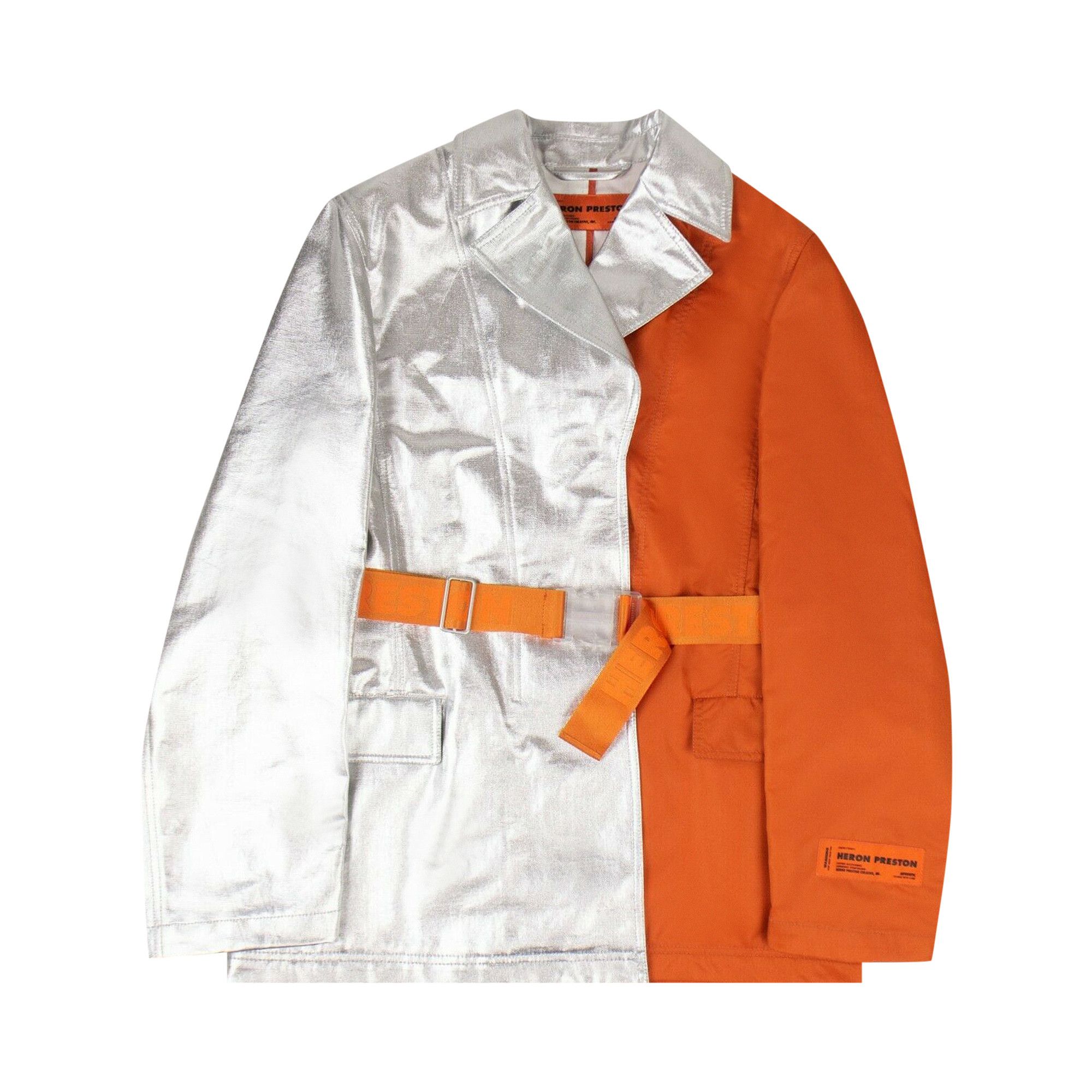 Heron preston silver jacket new arrivals