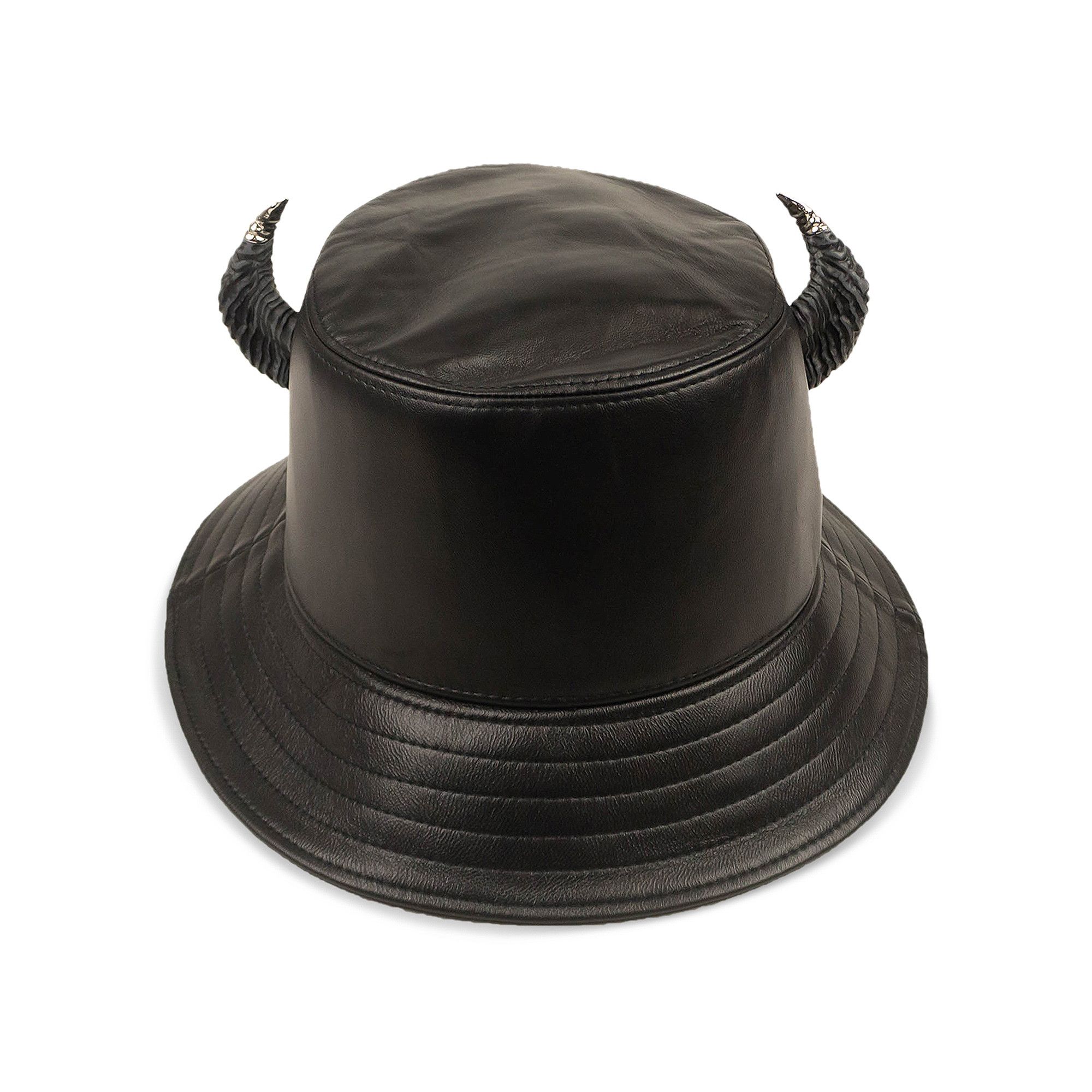 Buy Givenchy Leather Horns Bucket Hat 'Black' - BPZ037P0C0