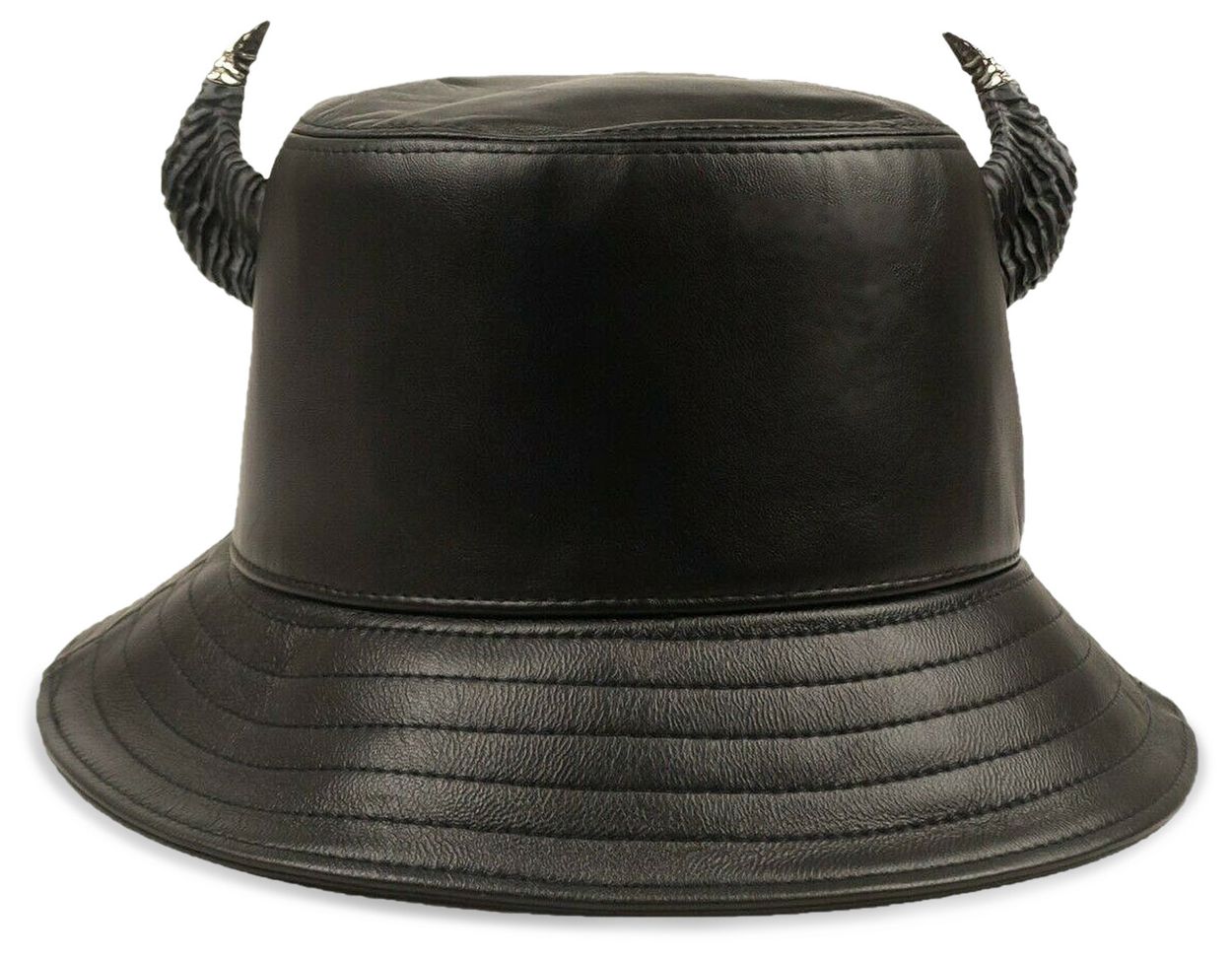 Buy Givenchy Leather Horns Bucket Hat 'Black' BPZ037P0C0 001 GOAT