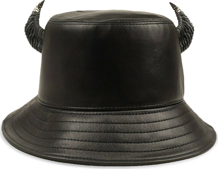 Givenchy Leather Horns Bucket Hat 'Black'