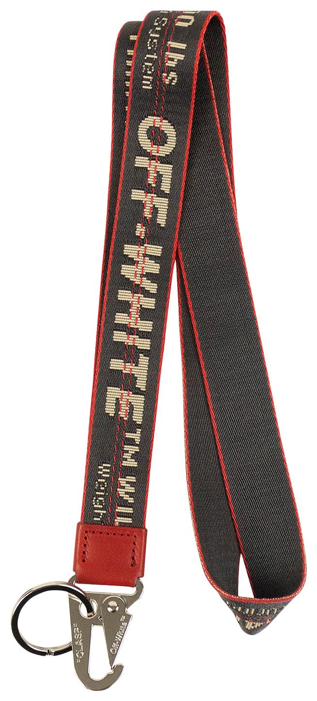 Off White Industrial Logo Necklace Black