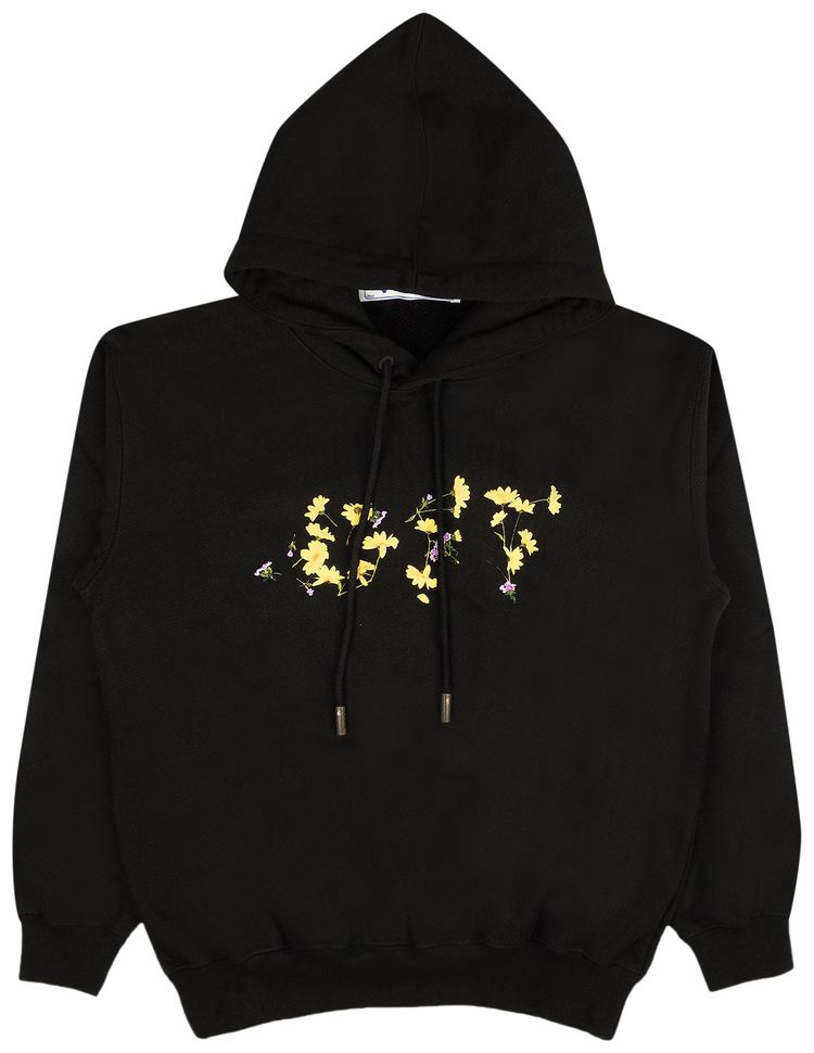 Off white flowers hoodie Clearance