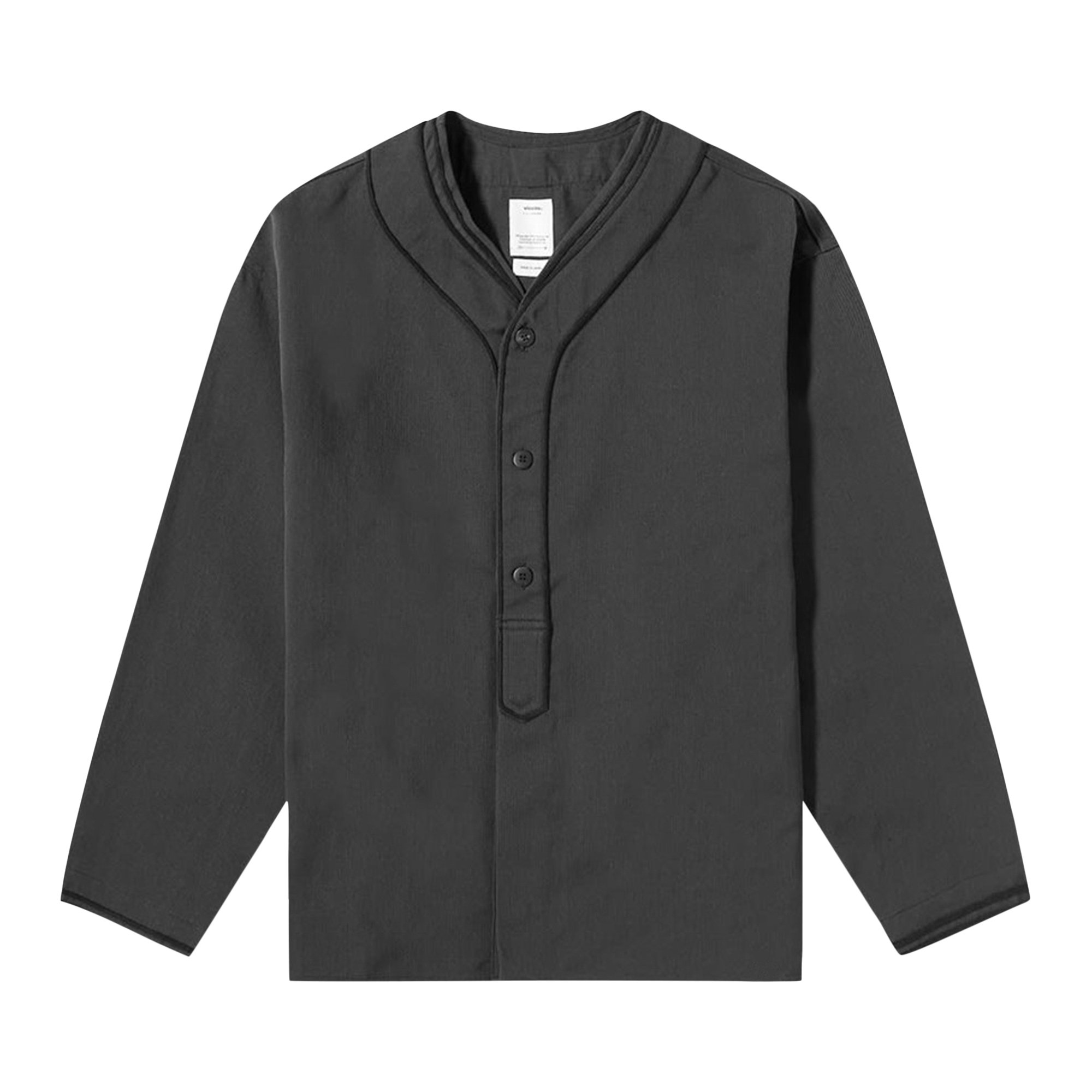 Visvim Long-Sleeve Dugout Shirt 'Black' | GOAT