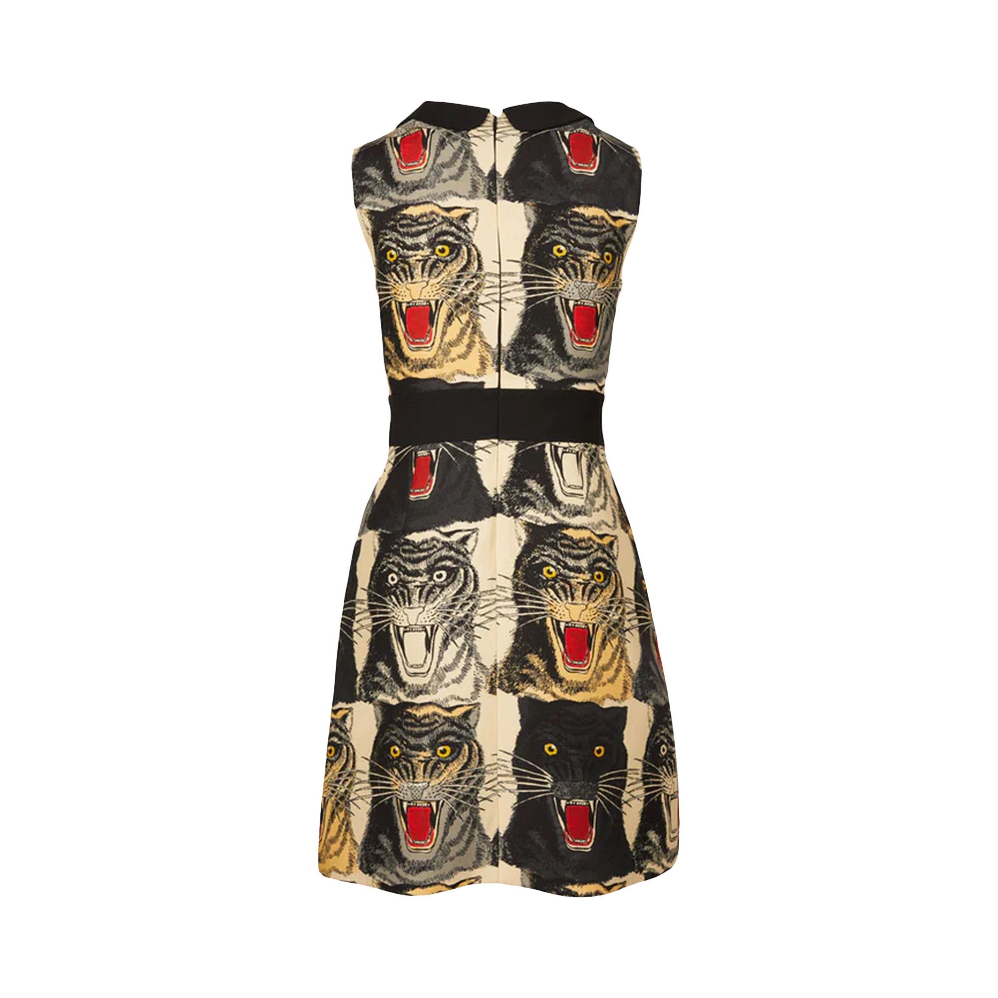 Buy Gucci Sleeveless Tiger Print Belted Dress 'Multicolor Buy Gucci Sleeveless Tiger Print Belted Dress 'Multicolor