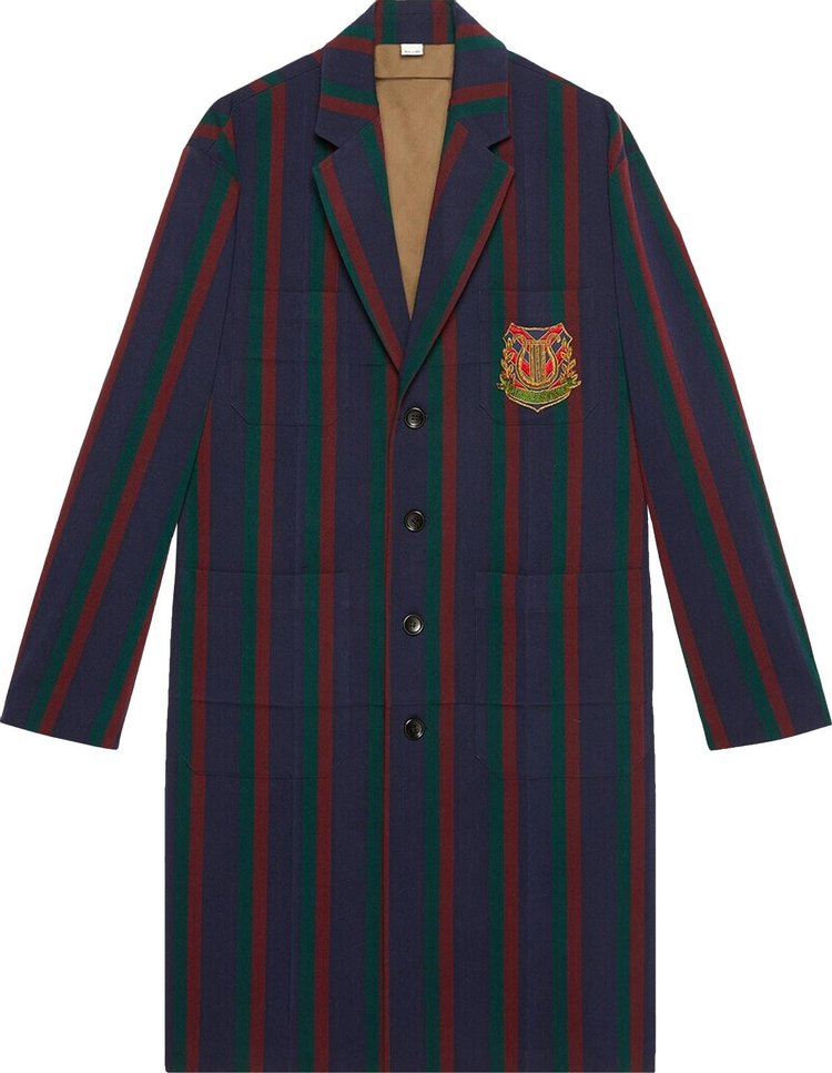 Gucci Long Crest Coat 'Multicolor'