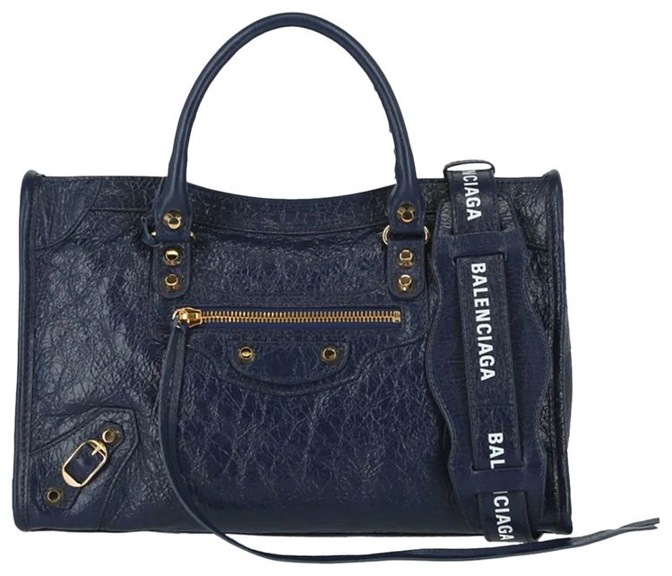 Balenciaga Classic City AJ Leather Tote Blue