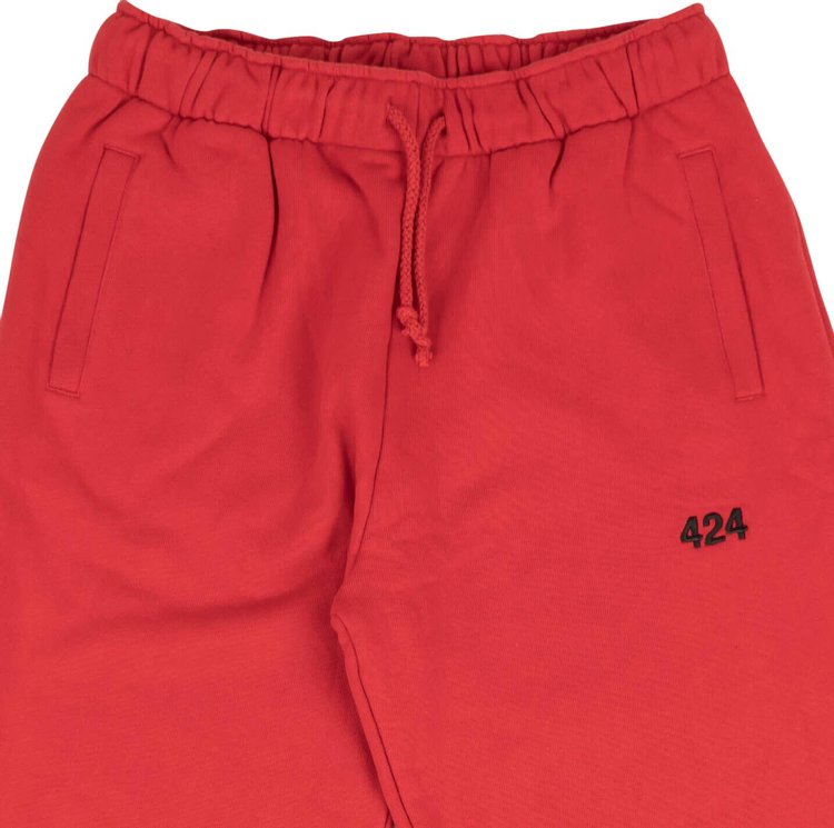 424 Logo Sweatpants Red