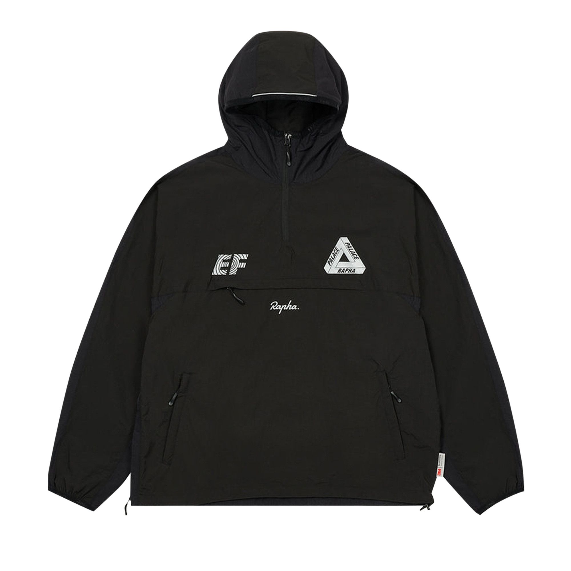 Buy Palace x Rapha EF Education First Pullover Jacket Black AUE01XXBLK GOAT UK