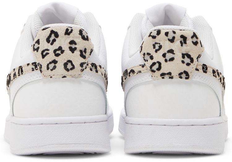 Wmns Court Vision Low Leopard Swoosh   White