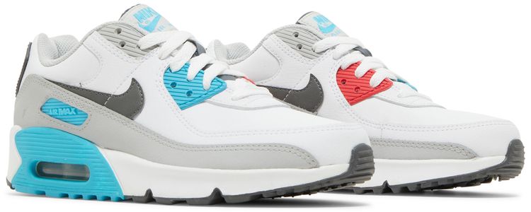 Nike Air Max 90 Leather GS White Chlorine Blue
