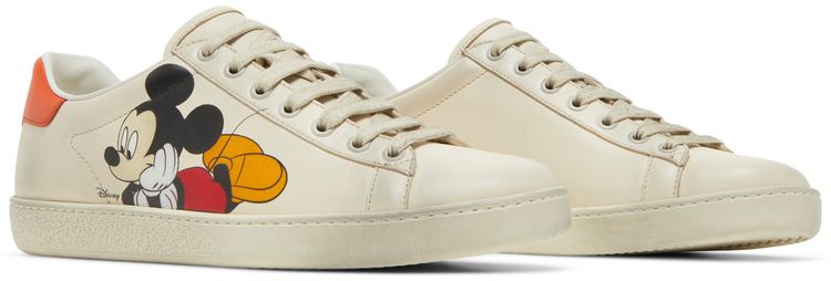 Disney x Gucci Wmns Ace Low Mickey Mouse   Ivory