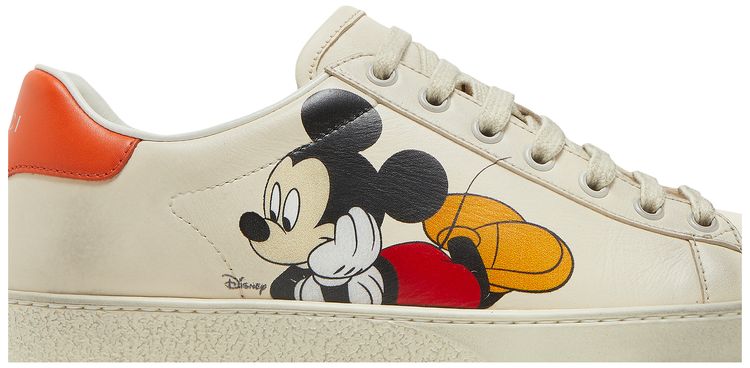 Disney x Gucci Wmns Ace Low Mickey Mouse   Ivory