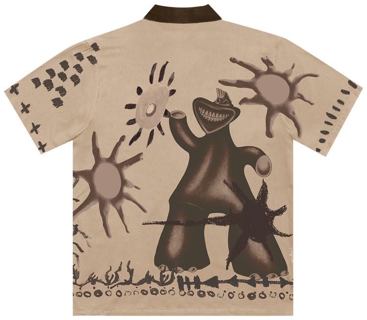 Cactus Jack by Travis Scott Painters Button Up Shirt Off White