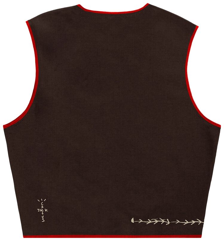 Cactus Jack by Travis Scott Sleep In Reverse Vest Brown