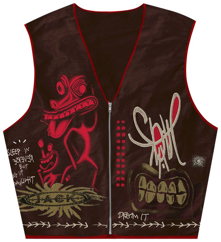 Cactus Jack by Travis Scott Sleep In Reverse Vest Brown