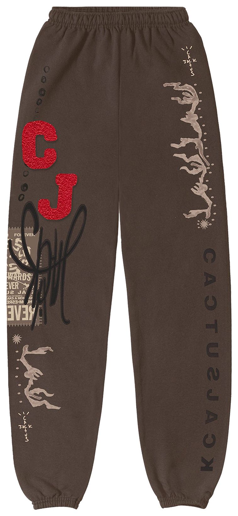 travis scott brown sweatpants